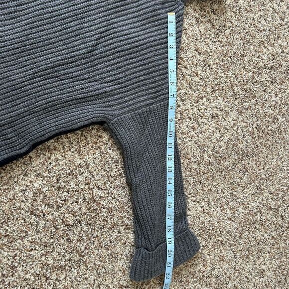 Moth by Anthropologie Women’s Grey/Blue Cow Neck Sweater Size Small - Picture 13 of 14